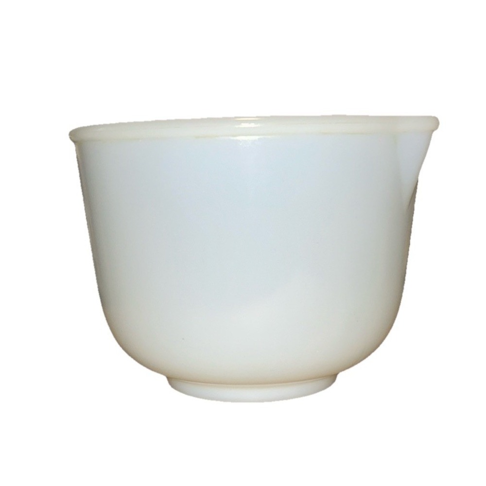 Vintage Glasbake Model 20CJ Sunbeam Mixmaster Milk Glass